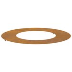 vidaXL adapté pour anneau d'arbre plat Marron Ø40 / 70 cm Acier Corten