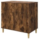 vidaXL Maison pour chat Chêne fumé 72 x 42.5 x 70 cm Bois d'ingénierie