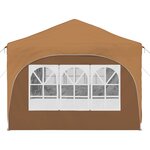 vidaXL Tente de fête pop-up 575 x 288 x 245 cm Beige Tissu Oxford