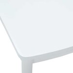 vidaXL Chaise de salle à manger 2 Pièces Blanc et Blanc