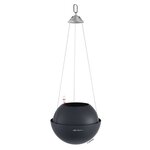 LECHUZA Jardinière suspendue BOLA Color 23 ALL-IN-ONE Ardoise