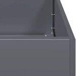 vidaXL Jardinière anthracite 80x80x80 cm acier