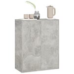 vidaXL Buffet Gris béton 60x30x75 cm Bois d'ingénierie