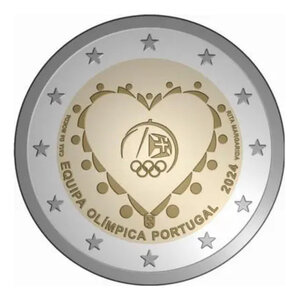 2 euros commémorative Portugal 2024 - Jeux Olympiques de Paris.