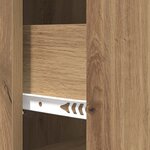 vidaXL Armoire à tiroirs Chêne artisanal 33 x 34 5 x 87 cm