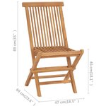 vidaXL Chaises de jardin avec coussins vert vif lot de 2 Bois de teck