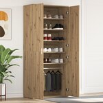 vidaXL Cabinet à chaussures en chêne artisan 80x39x180 cm en bois d'ingénierie