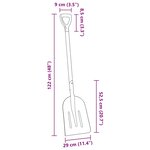 vidaXL Pelle Argent 29 x 122 cm Aluminium