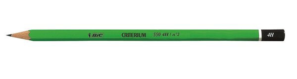Crayon papier graphite Hexagonal CRITERIUM 550 Mine 4H BIC
