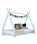 Lit tipi enfant NAKANA 120 x 190 bleu clair