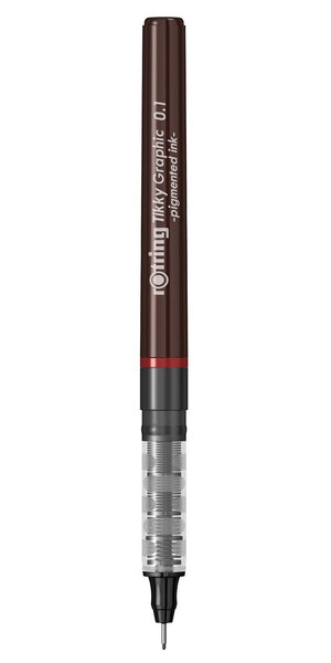 rOtring Tikky Graphic feutre fin 0 10 mm  encre noire