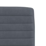 vidaXL Chaises à manger lot de 2 Gris foncé Velours