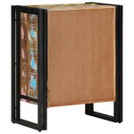 vidaXL Cabinet à chaussures Multicolore Bois massif de récupération