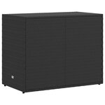 vidaXL Armoire de rangement de jardin Noir 100x55 5x80 cm Résine tressée