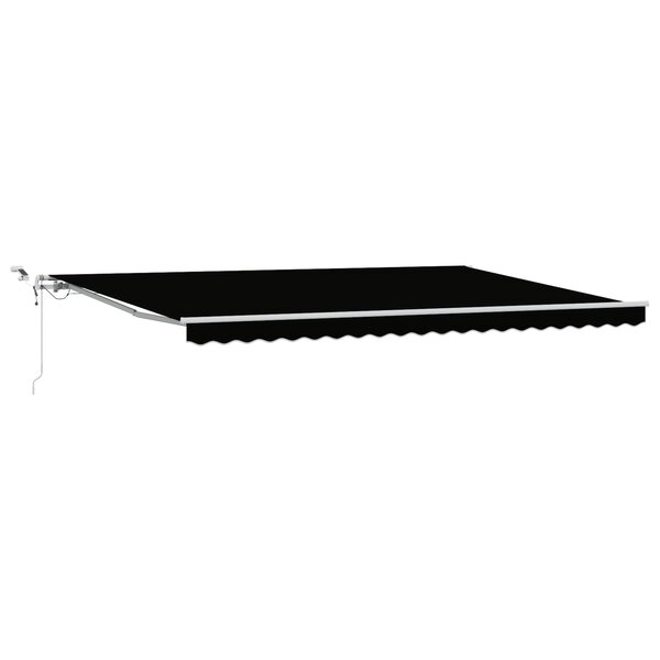 Store rétractable automatique vidaXL avec LED Noir 500x350 cm