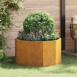vidaXL Jardinière Rouillé 90 x 90 x 50 cm