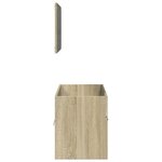 vidaXL Ensemble de meubles de salle de bain 2 Pièces chêne sonoma
