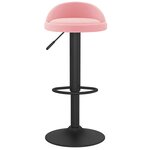 vidaXL Tabourets de bar lot de 2 rose velours