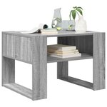 vidaXL Table basse Gris Sonoma 66 x 53 x 45 cm Bois d'ingénierie