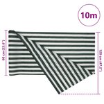 vidaXL Filet brise-vue vert et blanc 1 2x10 m PEHD 75 g/m²