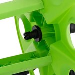 vidaXL Enrouleur de tuyau vert sur pied pour tuyau de 45 m 1/2" acier