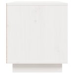 vidaXL Meuble TV Blanc 80x35x40 5 cm Bois de pin massif