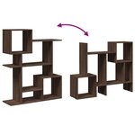 vidaXL Étagère séparatrice de pièce chêne marron 92x29x112 cm