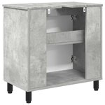 vidaXL Unité de vanité de salle de bain Gris béton 60 x 35 x 60 cm