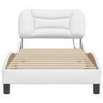 vidaXL Cadre de lit avec LED sans matelas blanc 90x200 cm