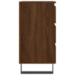 vidaXL Tables de chevet 2 Pièces chêne marron 40x35x69 cm bois ingénierie