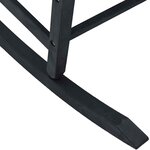 vidaXL Chaise à bascule Noir 65 x 84 x 114 cm Polyéthylène