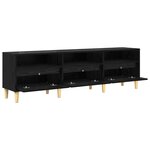 vidaXL Meuble TV Chêne noir 150 x 30 x 45 cm Bois d'ingénierie