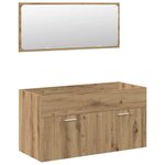 vidaXL Ensemble de meubles salle de bain 5 Pièces bois d'ingénierie