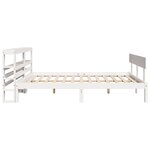 vidaXL Cadre de lit sans matelas blanc 140x200 cm bois de pin massif