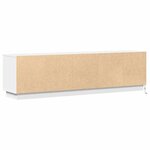 vidaXL Meuble TV avec LED Blanc 180 x 38 x 49 cm Bois d'ingénierie