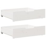 vidaXL Cadre de lit enfant avec tiroirs sans matelas 80x170 cm bois