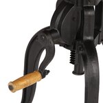 vidaXL Table d'appoint 45x (45-62) cm Bois de récupération et fonte