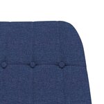 vidaXL Chaise à bascule Bleu Tissu