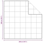 vidaXL Duvet d'hiver Blanc 200 x 200 cm Plume