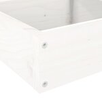 vidaXL Jardinière 4 niveaux 106x104 5x36 cm blanc bois de pin massif