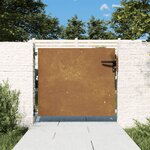 vidaXL Portail de jardin 85x100 cm acier corten
