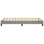 vidaXL Cadre de lit gris clair 120x200 cm velours