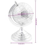 vidaXL Sculpture Argent Aluminium