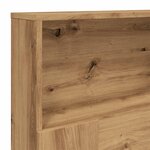 vidaXL Armoire de tête de lit chêne artisanal 180x19x103 5 cm