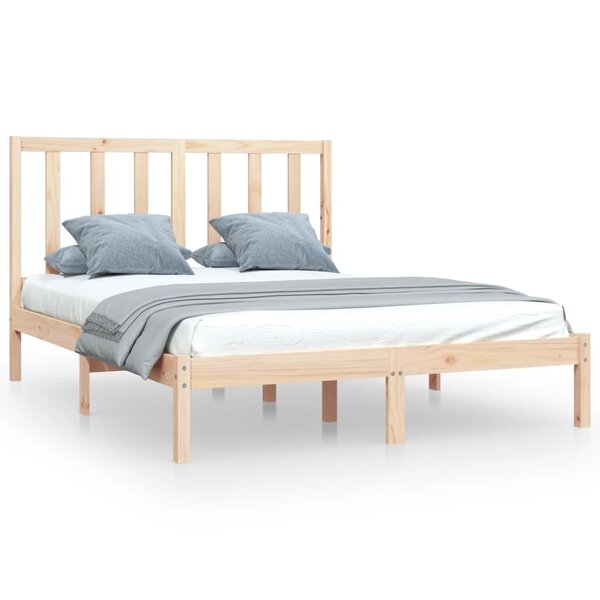 vidaXL Cadre de lit sans matelas bois de pin massif 120x190 cm