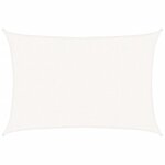 vidaXL Voile d'ombrage 160 g/m² Blanc 2 5x3 5 m PEHD