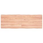 vidaXL Dessus de table bois massif traité bordure assortie