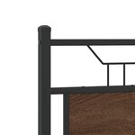 vidaXL Cadre de lit sans matelas chêne marron 120x200 cm