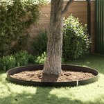 Barrière racinaire vidaXL avec rails de connexion Noir 0 7x3 m 1 5 mm HDPE