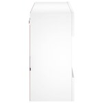 vidaXL Meuble TV mural avec lumières LED blanc 78 5x30x60 5 cm